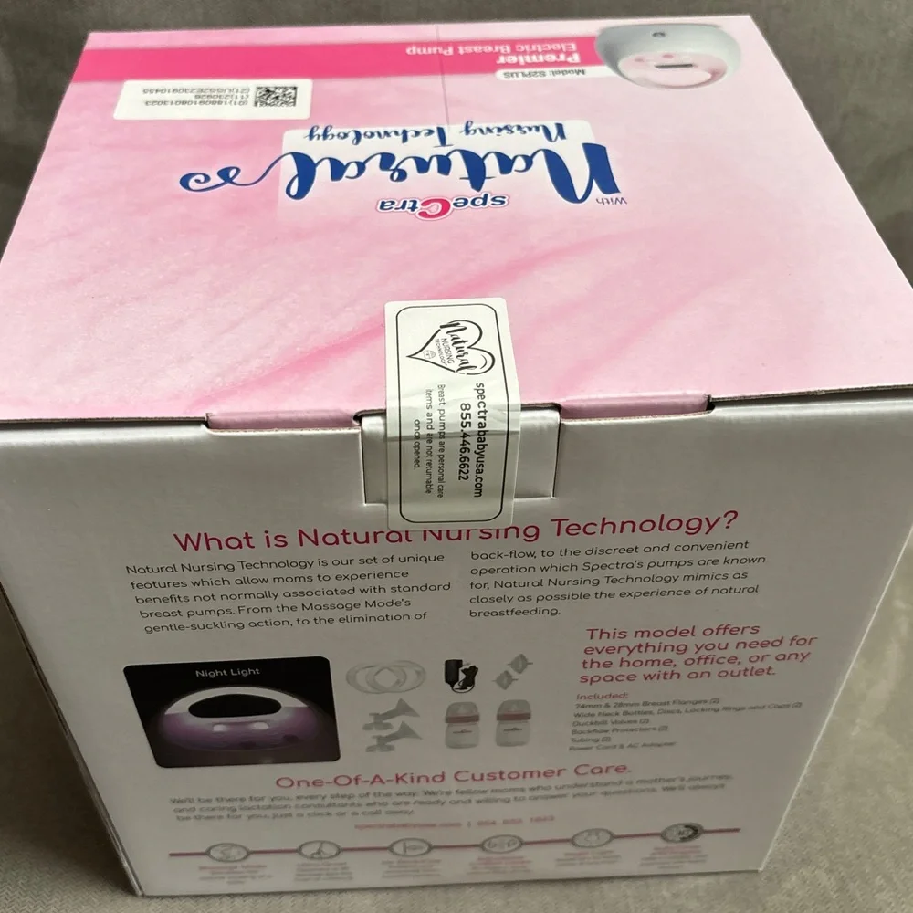 Brand New S2 Premier Spectra Pink Electric Breast Pump with extra flanges& parts - Picture 2 of 4